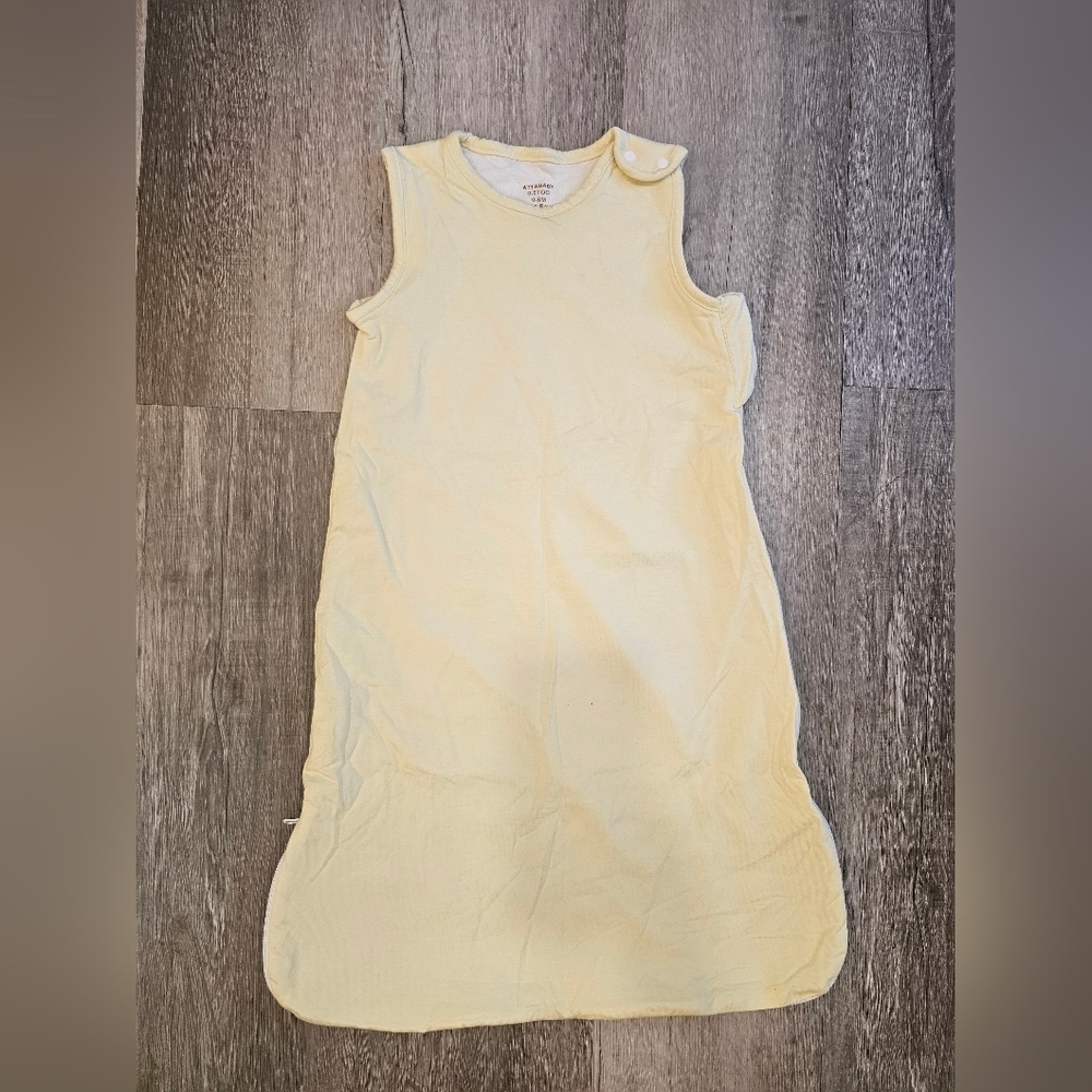 Attababy Sleeveless Yellow Baby Sleeping Bag 0-6 Months